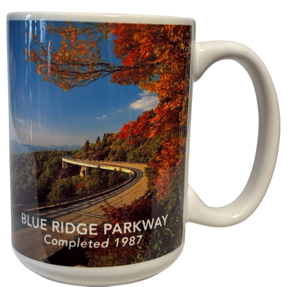 Blue Ridge Parkway Mug Xmas gift Christmas present LG D handle smoky Mountains